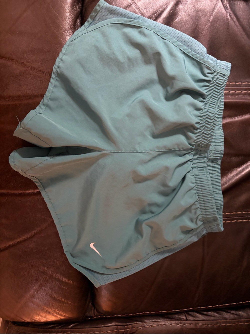 Nike Girl’s Teal Running Shorts - youth L